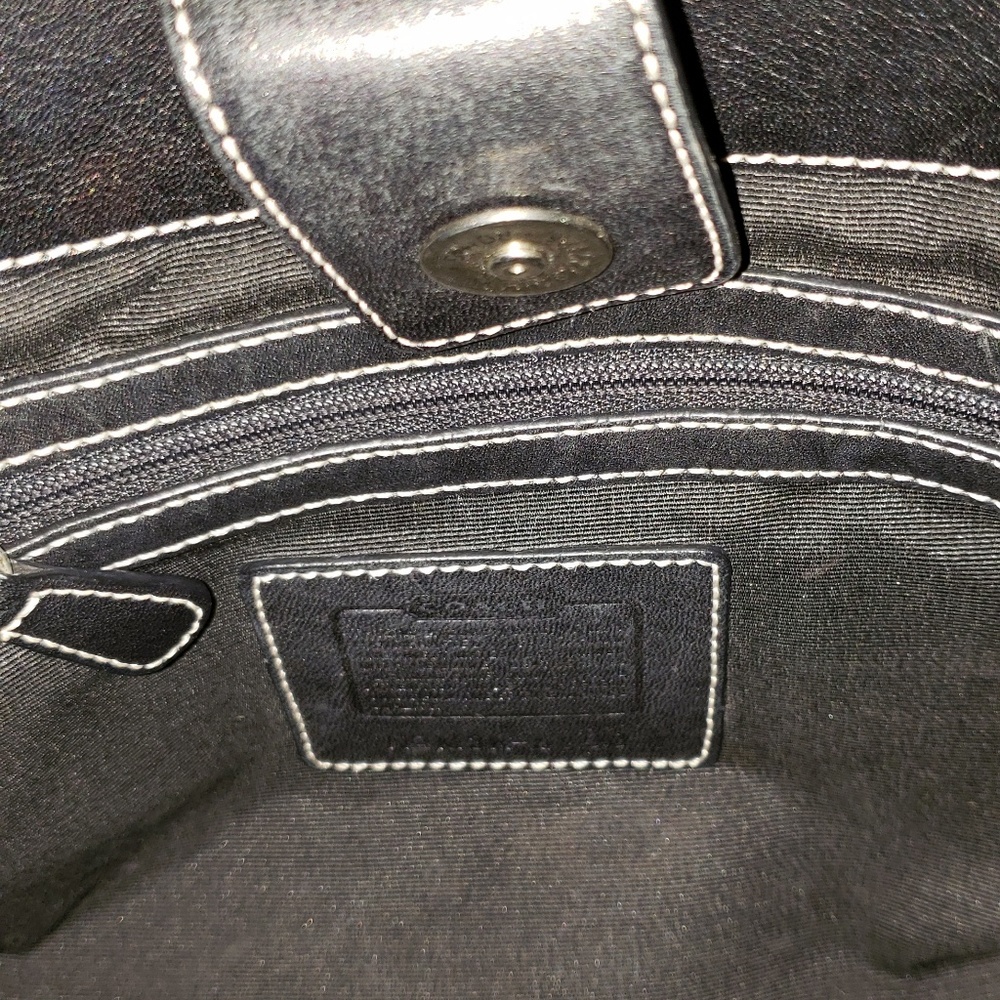 Coach Signature Handbag - Picture 3 of 4